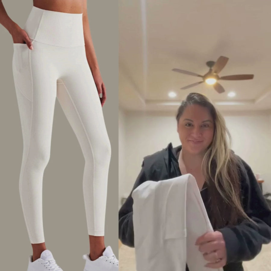 Performance Sculpting Leggings with Pockets — Anti-Cellulite Technology